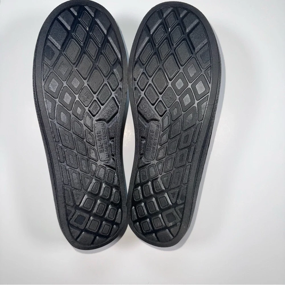 Black Breathable Slip-On Sandal Croc-like